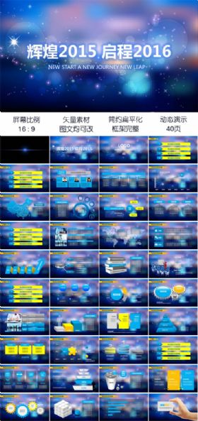 商务科技年终工作总结企业宣传公司简介PPT动态模板