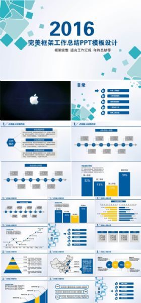 2016工作总结工作计划PPT模板
