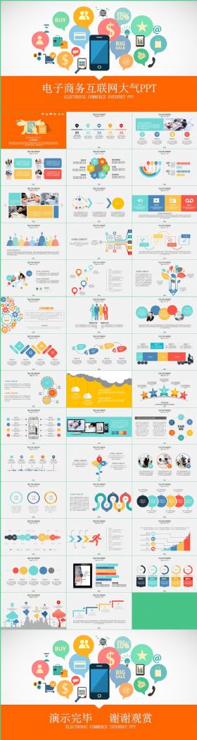 电子商务互联网手机应用APP微商PPT