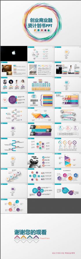 时尚大气创业融资商业招商计划书PPT通用模板