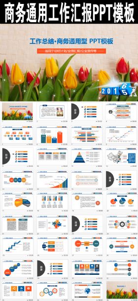 工作总结计划销售业绩汇报年度工作报告PPT模板