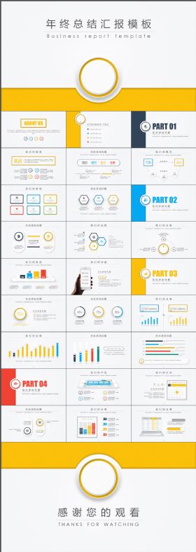 极简年终总结计划汇报PPT