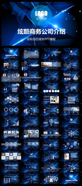 炫酷风格商务公司介绍PPT