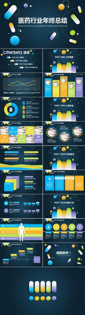 医药行业ppt模板