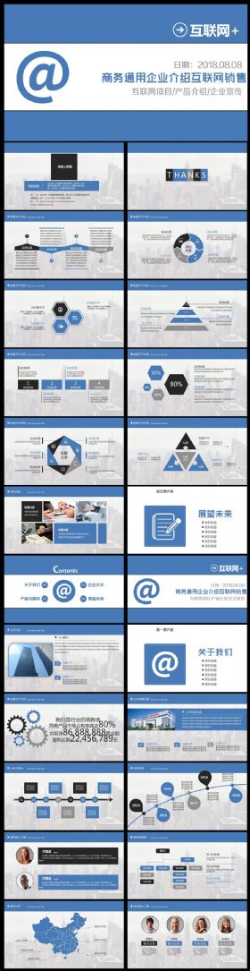 电商互联网商业计划书营销策划书ppt模板