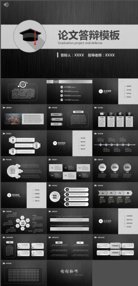 高端定制框架完整论文答辩课题汇报PPT通用模板