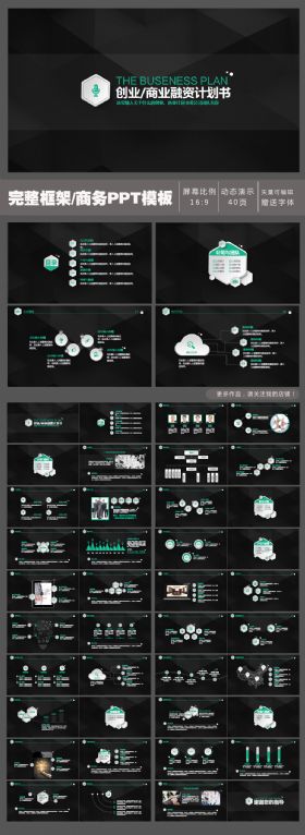 创业融资商业计划书ppt模板