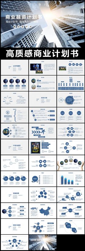 高质感现代感未来感商业计划书PPT