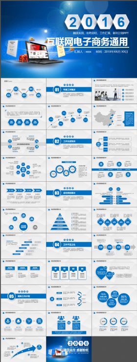 科技电子商务互联网PPT模板