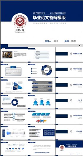 【毕业答辩】大学本科优秀毕业论文开题报告论文答辩PPT模板