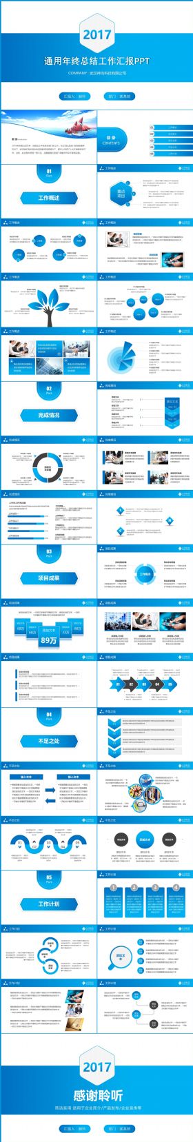 简约工作总结汇报PPT述职报告PPT模板 2016公司企业计划汇报通用