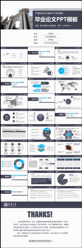严谨实用论文答辩PPT动态模版