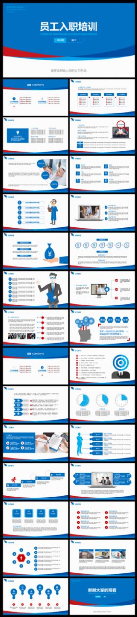 【标准实用员工培训】大气员工入职培训通用PPT模板——限时特价