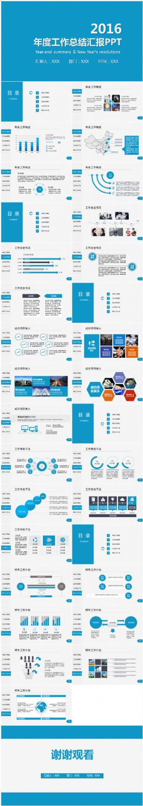 简约大气年度工作总结汇报商业计划产品展示模板