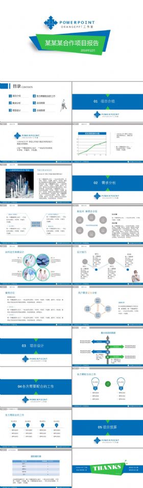 项目合作方案报告PPT模板