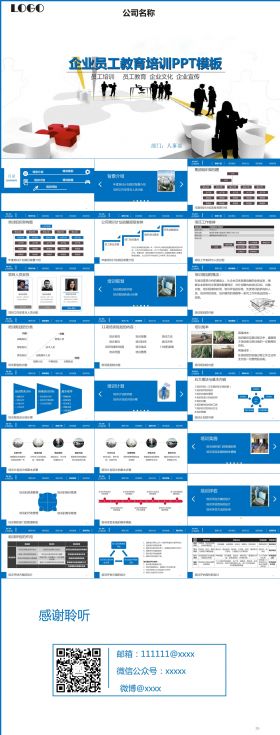 企业公司新员工入职教育培训课件动态PPT模板