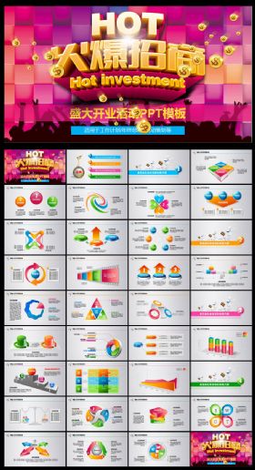 火爆招商活动策划PPT模板