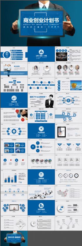 创业融资招商商业计划书PPT模板