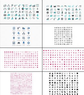 1000个可编辑PPT图标素材