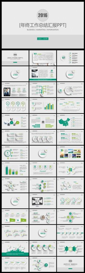 2017年工作总结暨年终汇报PPT模板