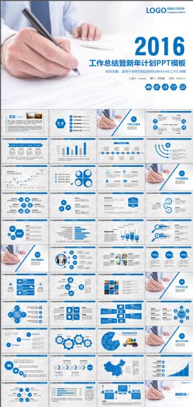 高端企业项目总结计划PPT模板