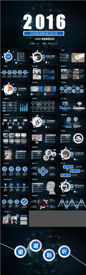 2016年中总结业绩汇报工作计划PPT