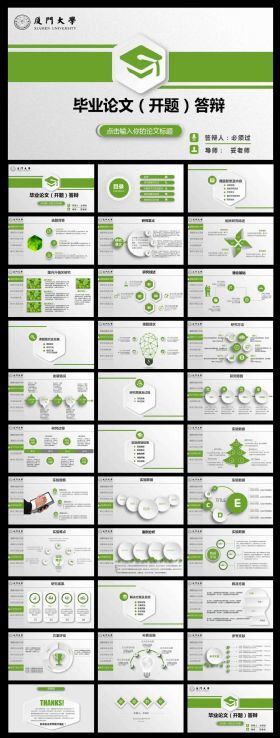 最新微立体严谨实用毕业论文答辩PPT模板