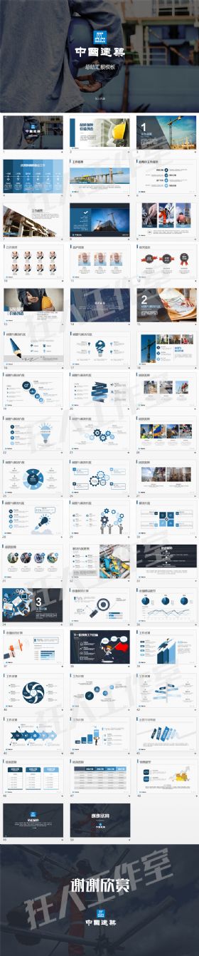 中建集团中国建筑工程工作项目汇报PPT