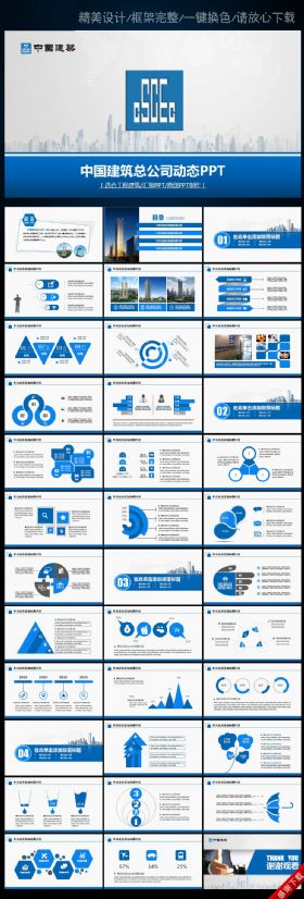 中国建筑工程总公司中建动态PPT