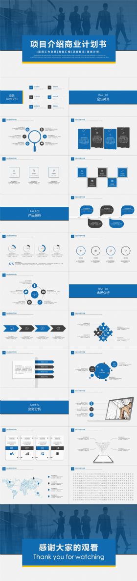 商务项目介绍公司介绍商业计划书PPT模板