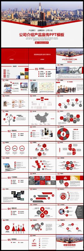 公司介绍产品宣传通用ppt模板
