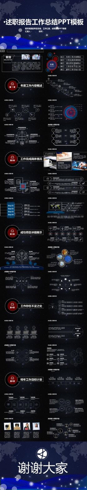 极简IOS星空震撼工作总结汇报工作计划述职报告年终总结PPT