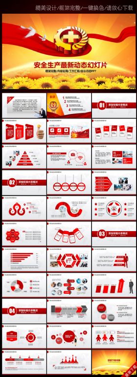 2016年安全生产教育ppt设计模板下载
