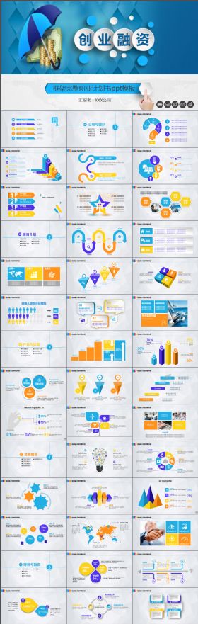 微立体商业通用创业融资PPT模板