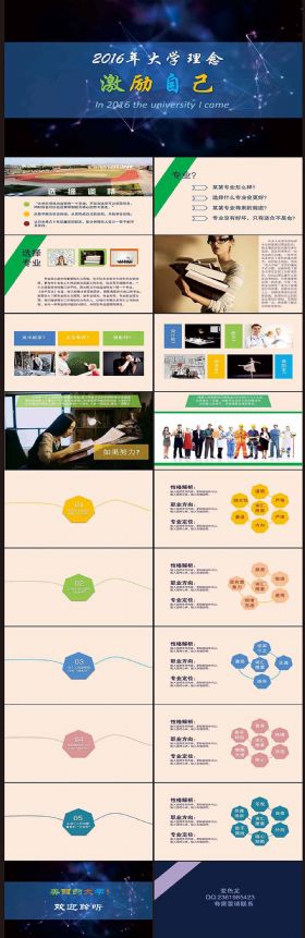 2016年就读大学激励自己PPT