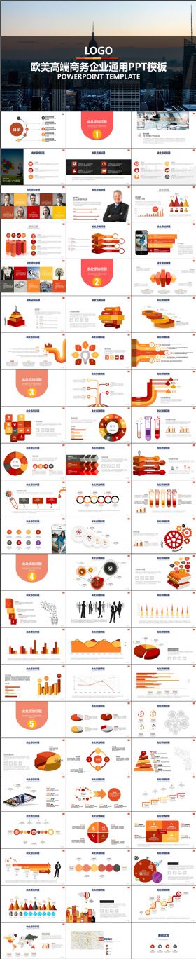 70页 欧美高端商业计划书公司企业介绍商业融资PPT模板