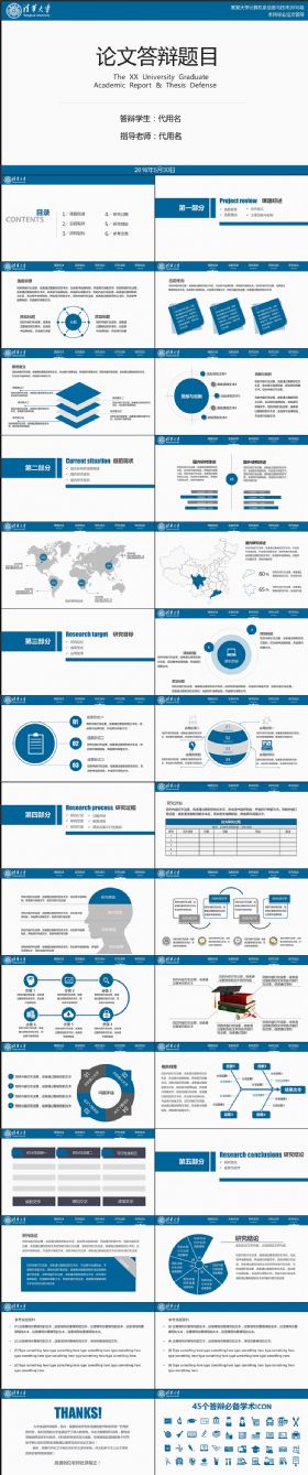 精美实用本科研究生论文答辩开题报告动态PPT模板