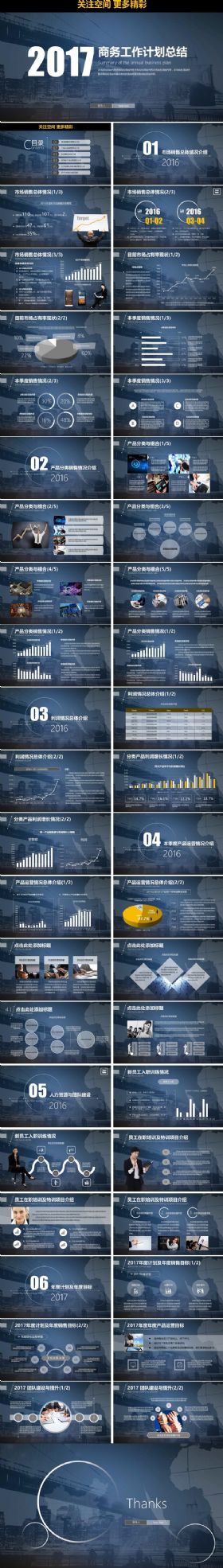 大气简约风商务工作报告PPT模板