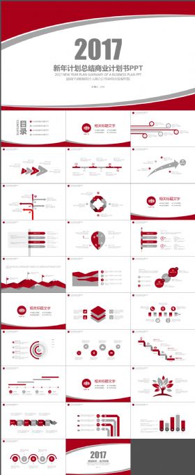 2017工作汇报商业计划PPT模板