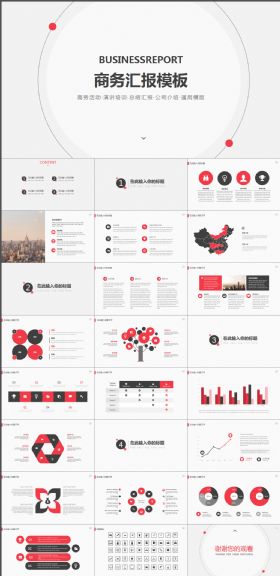 高端商务汇报动态PPT模板
