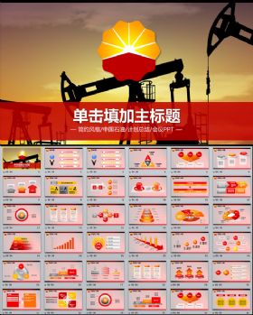 【极致设计】中国石油化工能源工作报告总结规划动态PPT模板