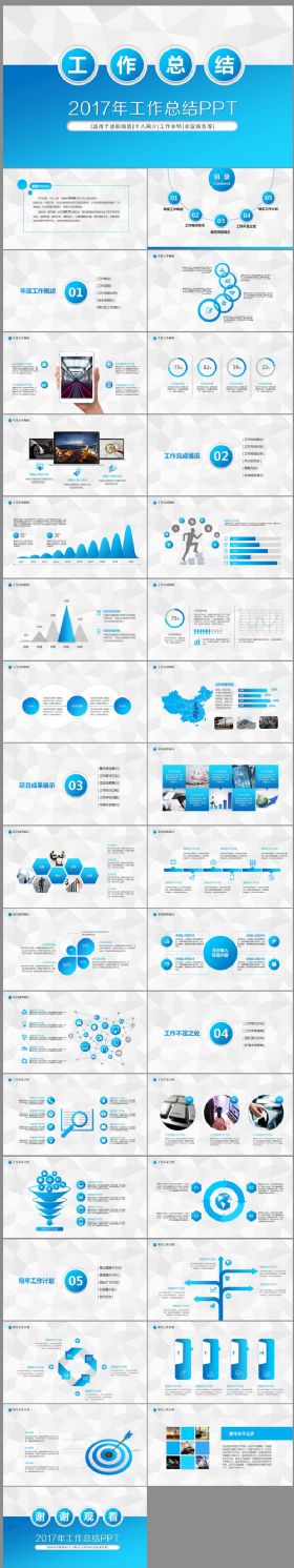 【极致设计】2017业绩汇报工作总结工作汇报计划动态PPT模板