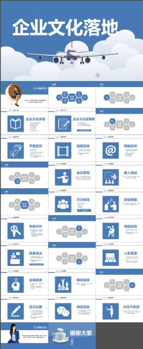 航空企业宣传文化动态PPT