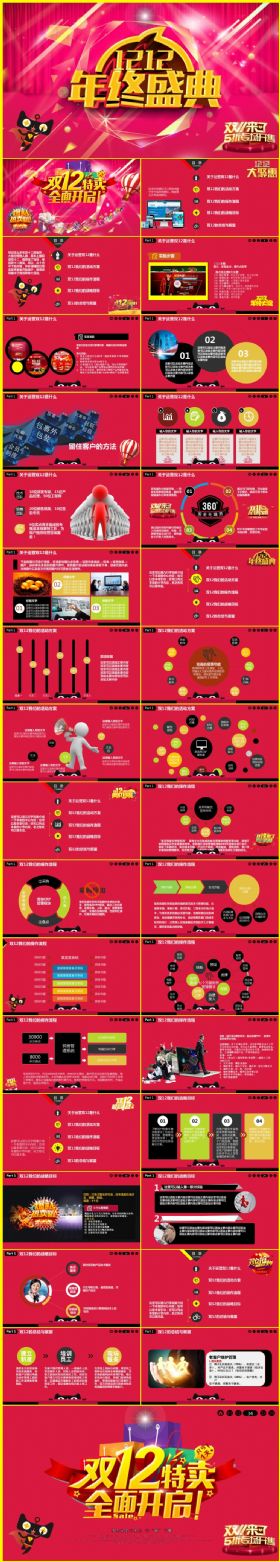 双12活动促销策划方案PPT模板