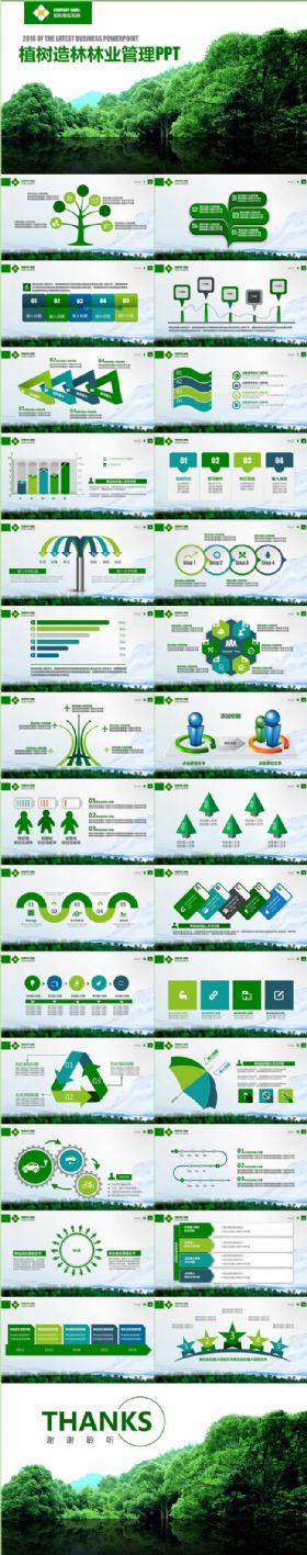 林木环保植树造林林业管理保护自然PPT