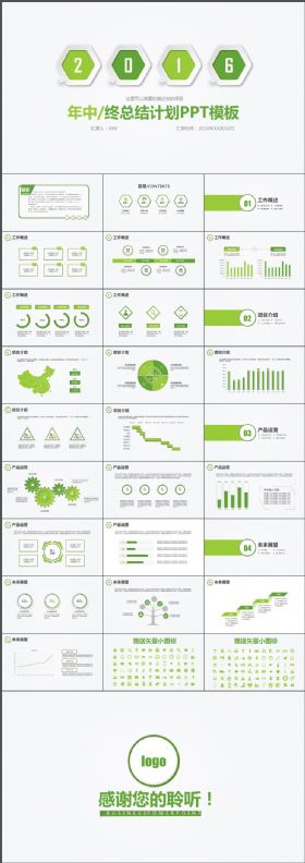 年终总结计划PPT模板