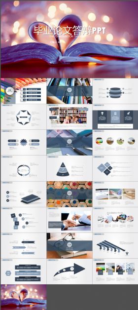 简约实用毕业论文答辩PPT模板