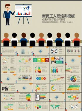 2017入职培训年终汇报PPT模板