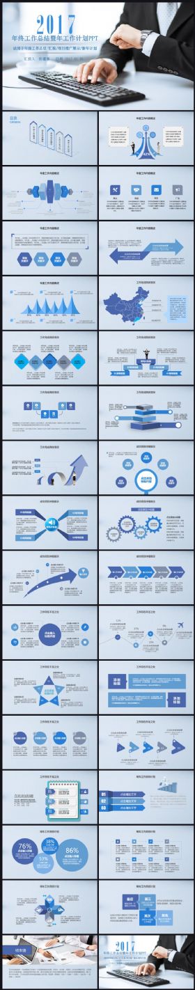 2017工作计划年终总结汇报述职企业介绍通用ppt模板
