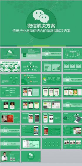 微信营销解决方案PPT——框架完整 内容真实
